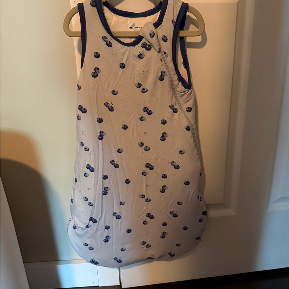 Blueberry Print bamboo sleep sack 1.0 TOG